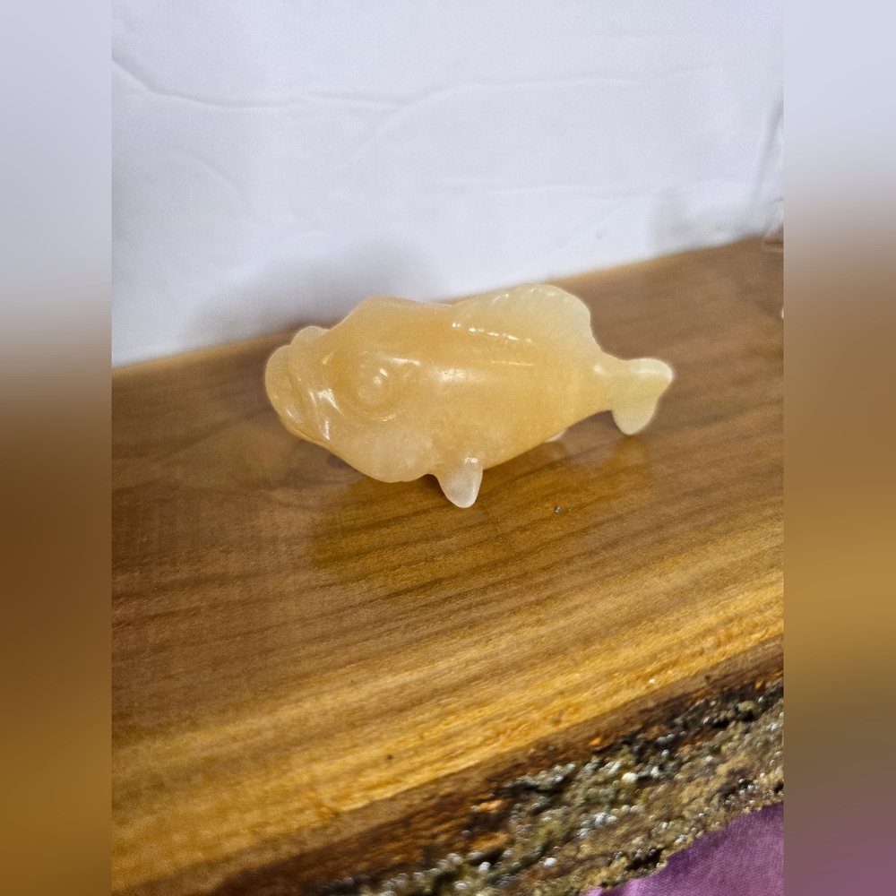Orange Calcite Crystal Fish